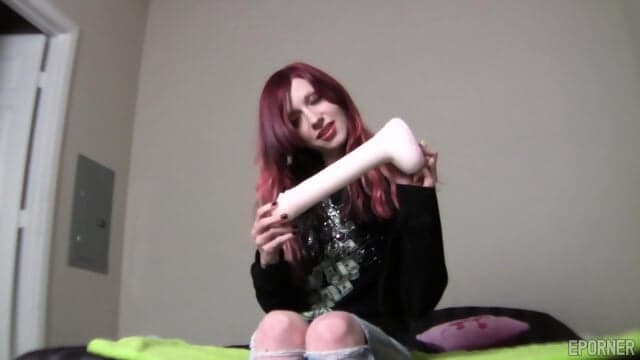 Naughty Redhead Shows Toys