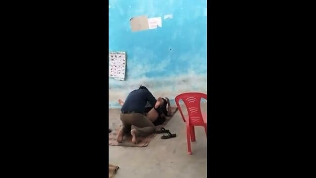 Outdoor sex school teacher and madam