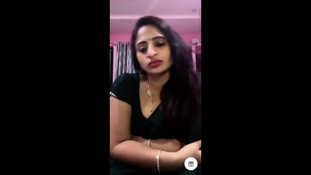 Sujatha Simhadri Tango Model In Black Saare Navel Showing