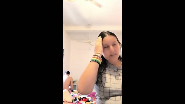 Desi couple romance in bathroom