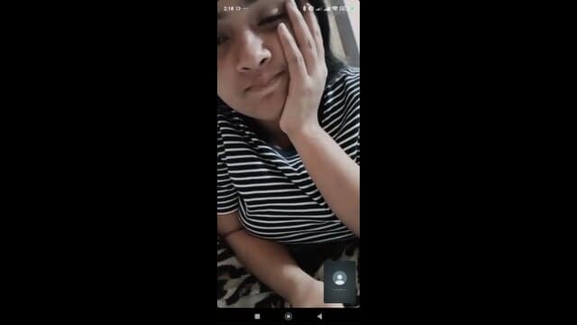Busty gf video call