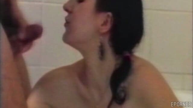 In Bathroom With Hot Brunette