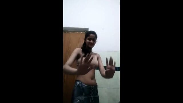DesHILG Cute Girl Removing Dress For Boyfriend From Bathroom