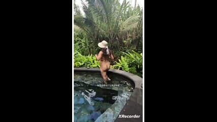 INSANE Indian Nude Outdoor Pool Pinching Nipple And Fingering Her Pussy Untill She Cum Porn Video.