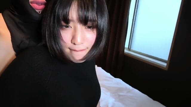 Cute Japanese In Black. Nice Body And Tits. Great Facial