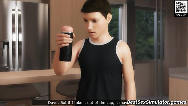 Short hair 3D MILF fucked by stepson